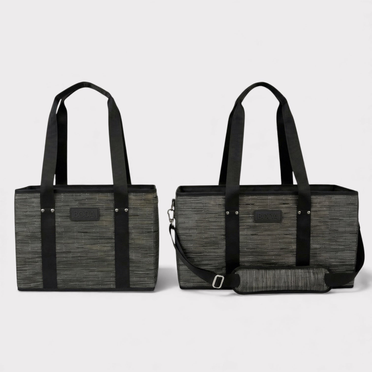Luxury Market Tote - Black Bamboo