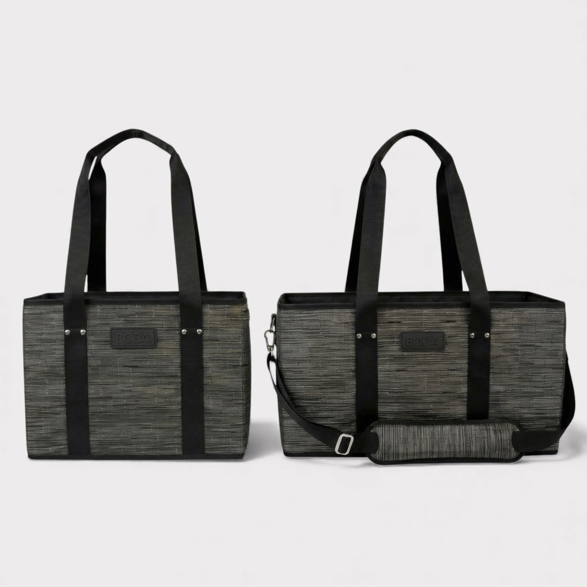 Luxury Market Tote - Black Bamboo