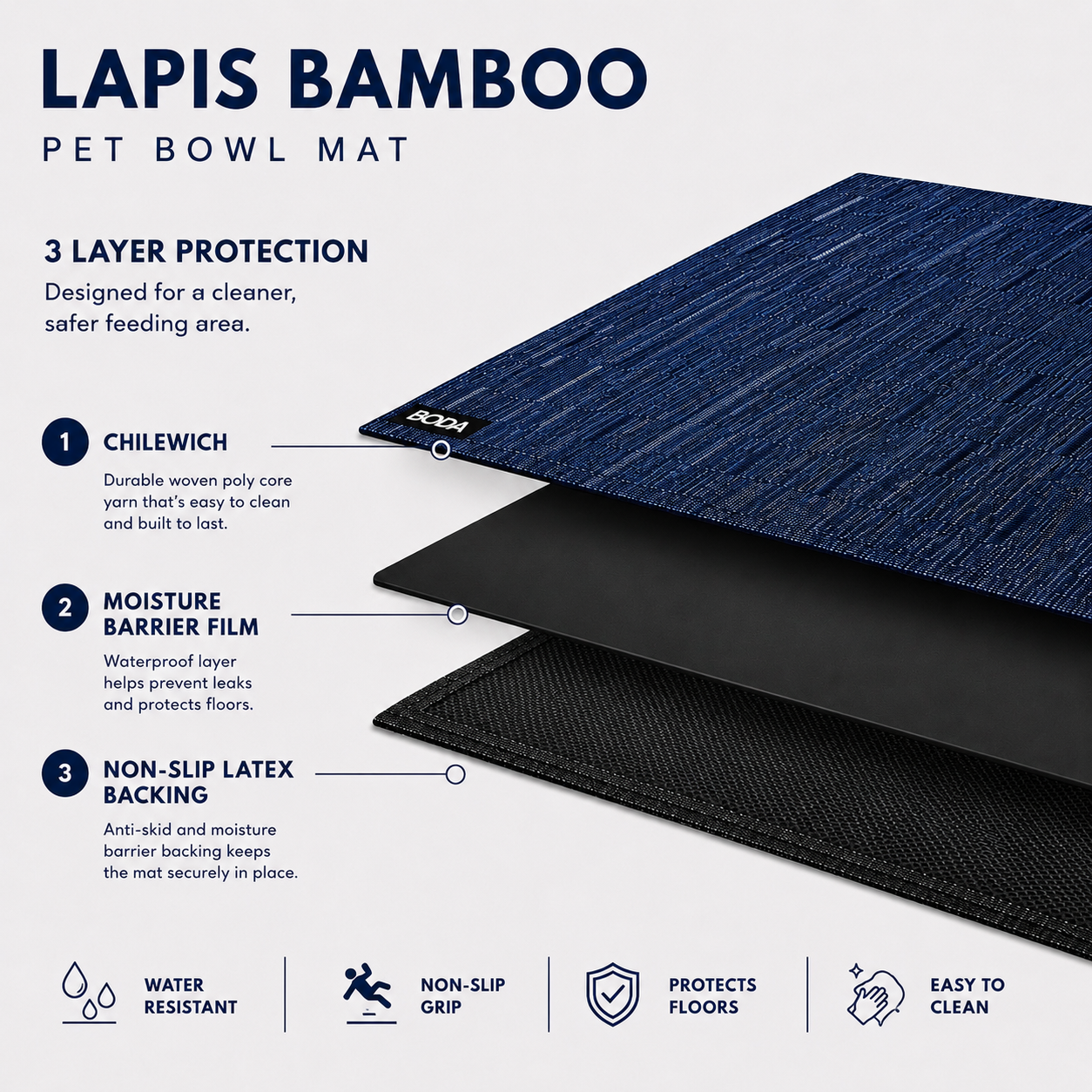 Lapis Bamboo Mat